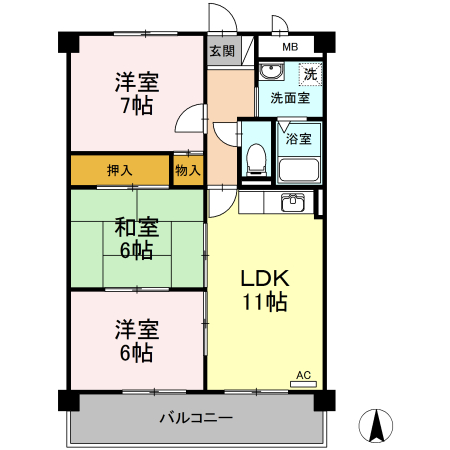 ソシア沢上の間取り