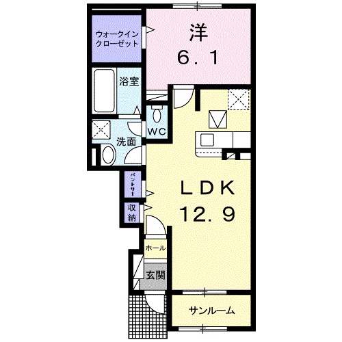 シャルム Ⅱの間取り