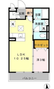 フェリスタ宮沢の間取り