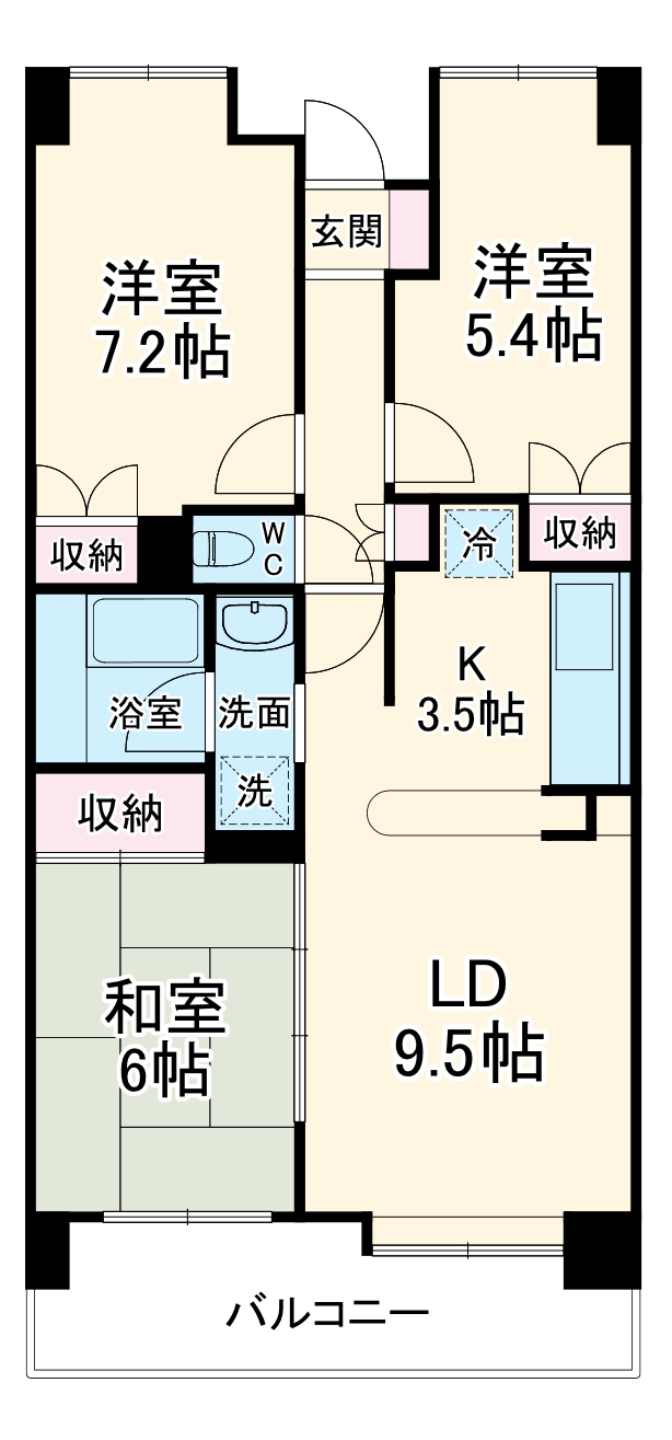 リューデスハイムの間取り