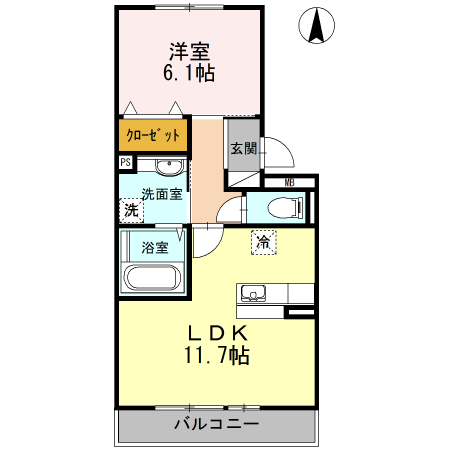 マジェスティックアンⅡの間取り