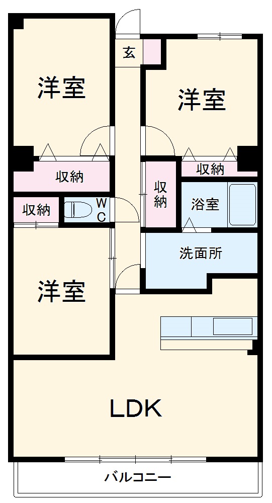 コート梅ヶ丘の間取り
