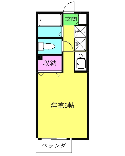 コーポさつき2の間取り