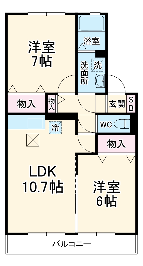 ラマージュⅠの間取り