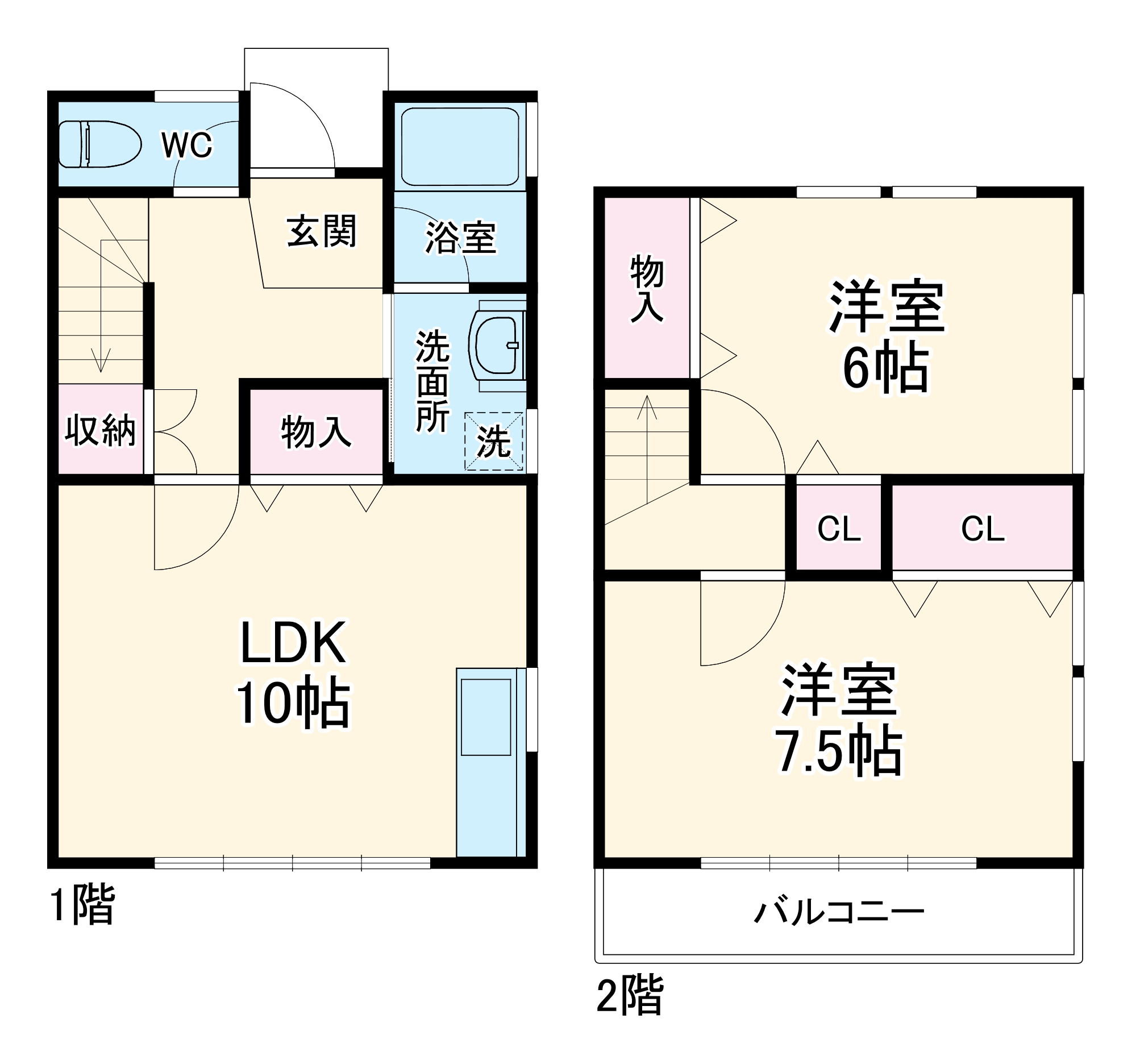 101号室の間取り