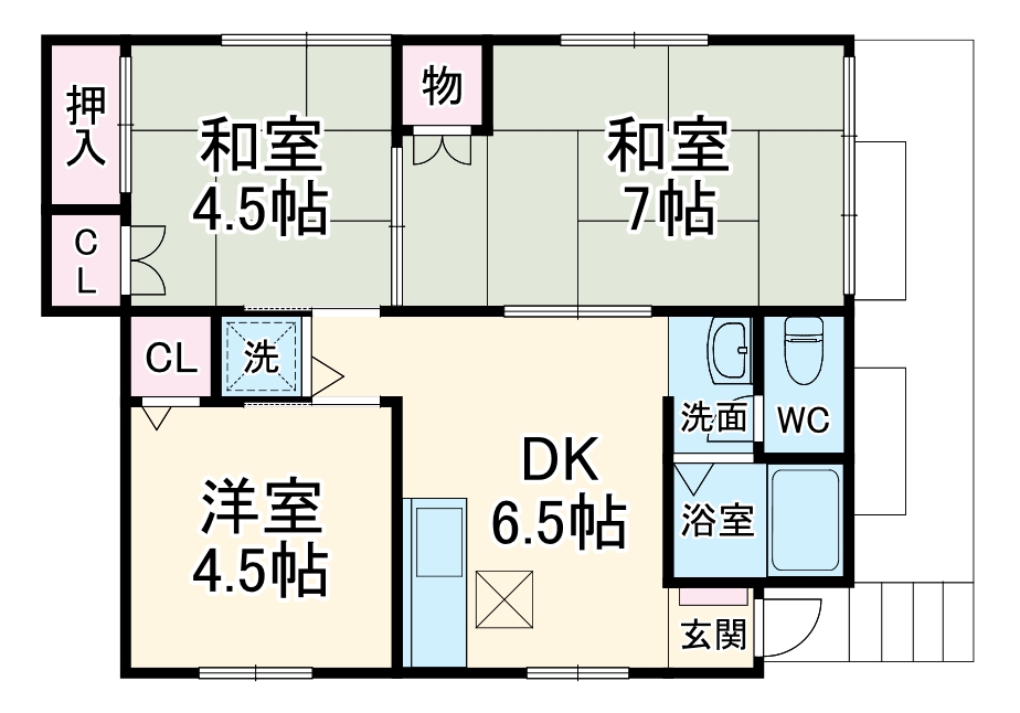 石川マンションの間取り