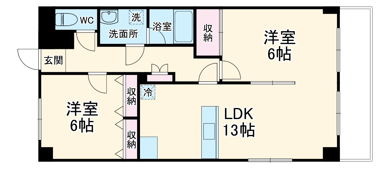 アークス藤沢の間取り