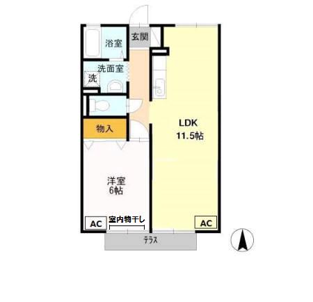 竹富ハイツの間取り