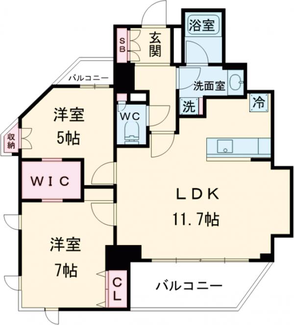 ドゥーエ東池袋の間取り