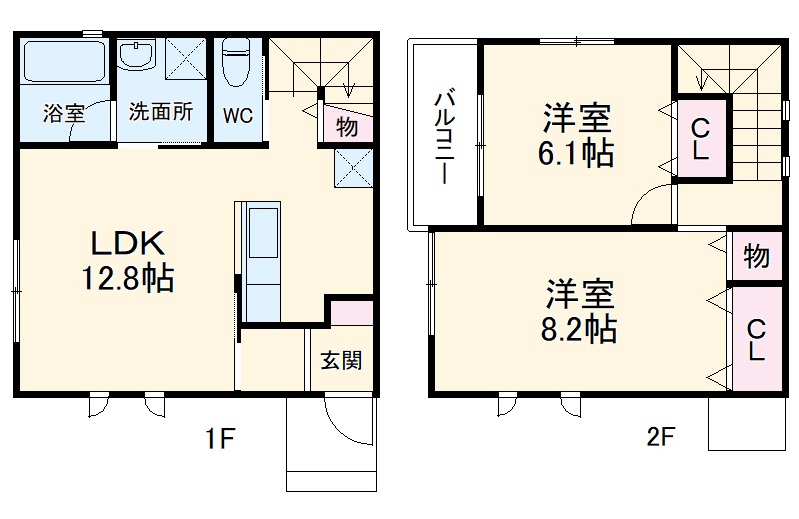 スクエアコートの間取り
