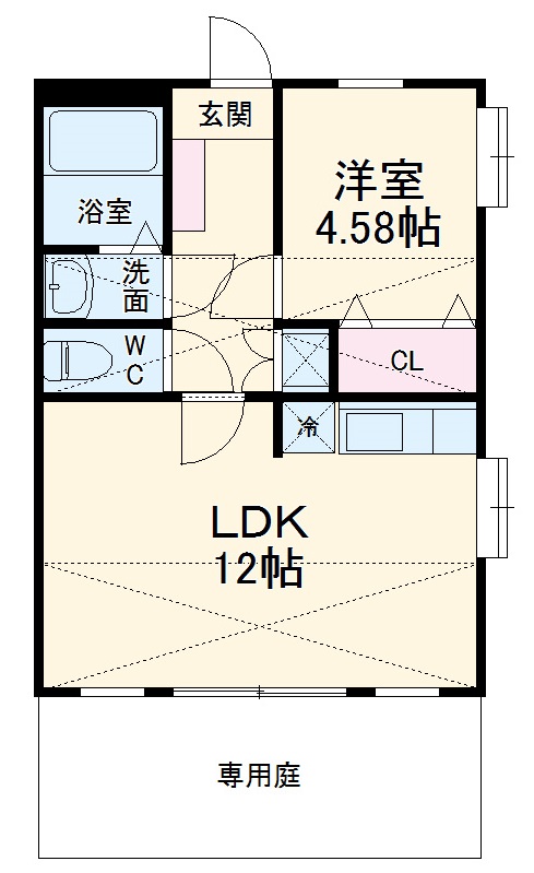 ハイツkirin A棟の間取り