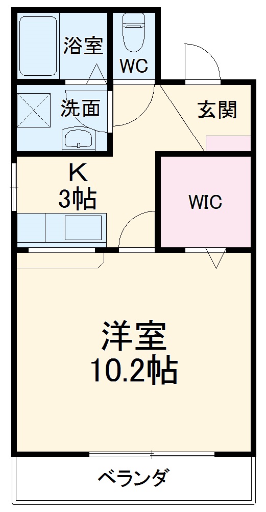 コーポＭの間取り