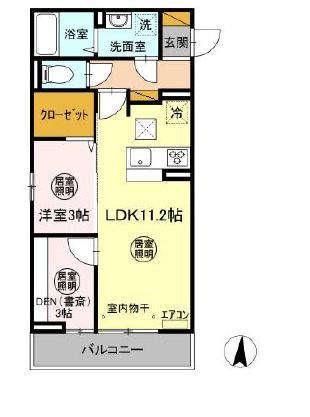 アマーテ姫子 B棟の間取り