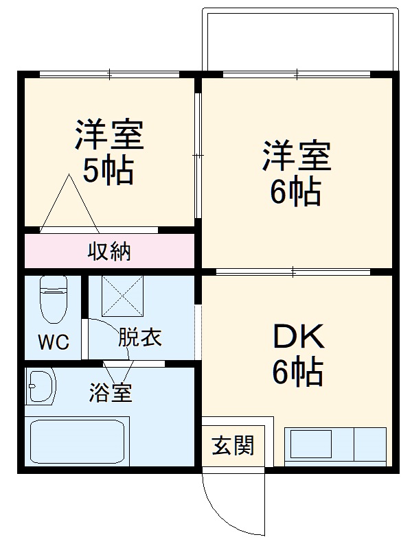 コーポベルハムの間取り