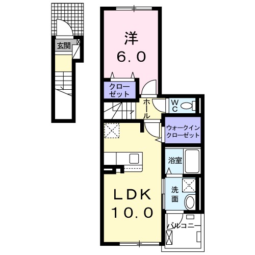 グランテラス Ⅰの間取り