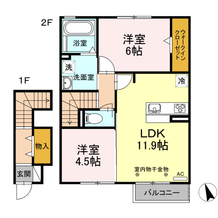 Dーroom町屋の間取り