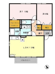 メゾングレース Cの間取り