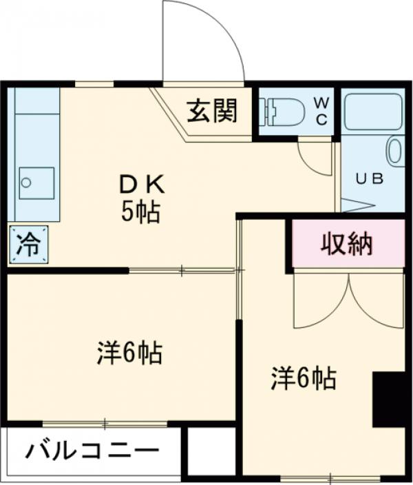 サンライズコーポ町田の間取り