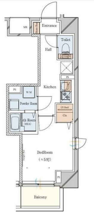 ガリシア駒込EASTの間取り