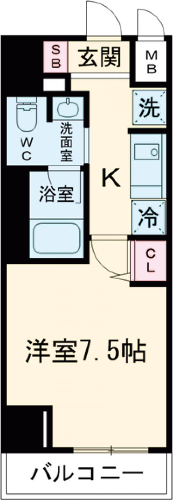ルクレ上野の間取り