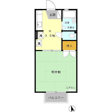 コンフォールUMINOの間取り