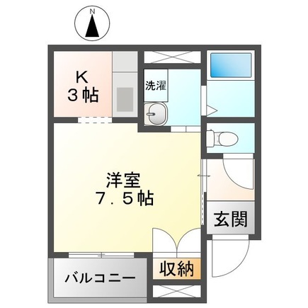 ＯＫＭ・102号室の間取り