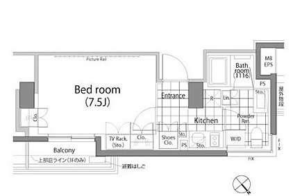 パークハビオ中目黒の間取り