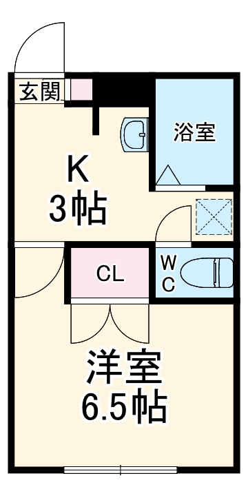 アンプルールブワK・Kの間取り