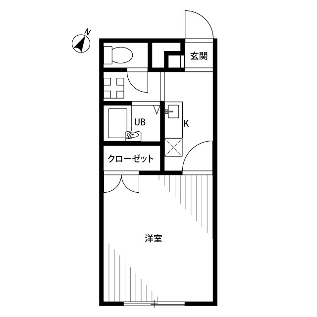 アムール椿・103号室の間取り