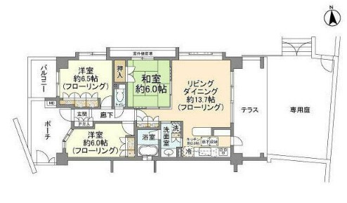 サンクタス菊名の間取り