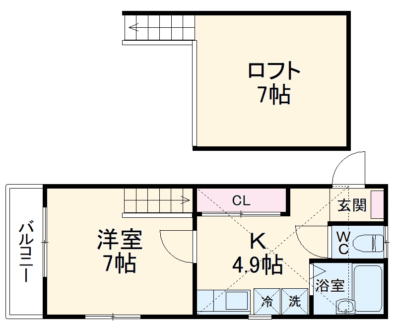 中央コーポの間取り