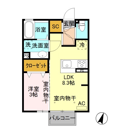 ヌーヴォデパールの間取り