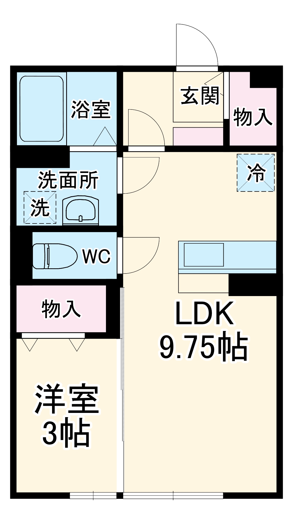 パストラル A/Bの間取り