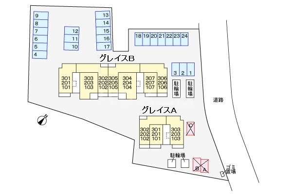 18/24 駐車場