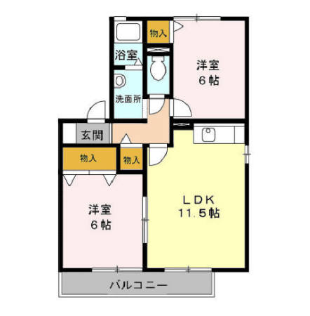 ブルンネンパークCの間取り