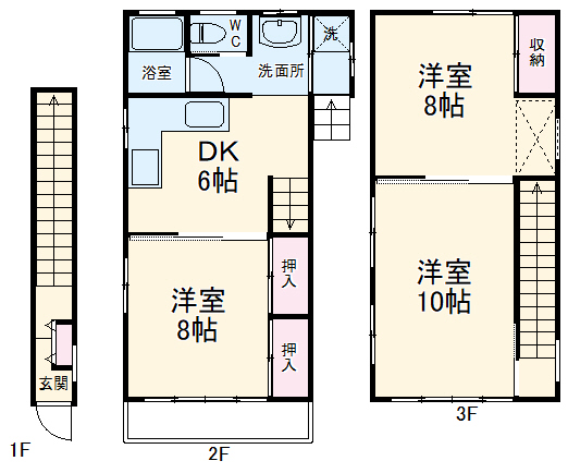 遠山様貸家の間取り