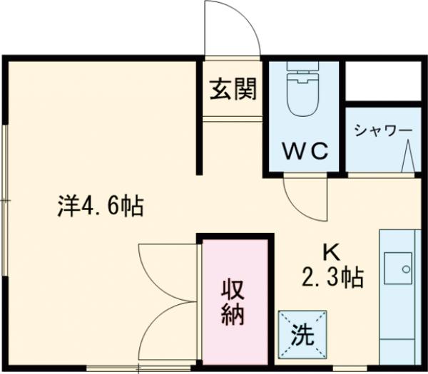 サンハイツ日野Cの間取り