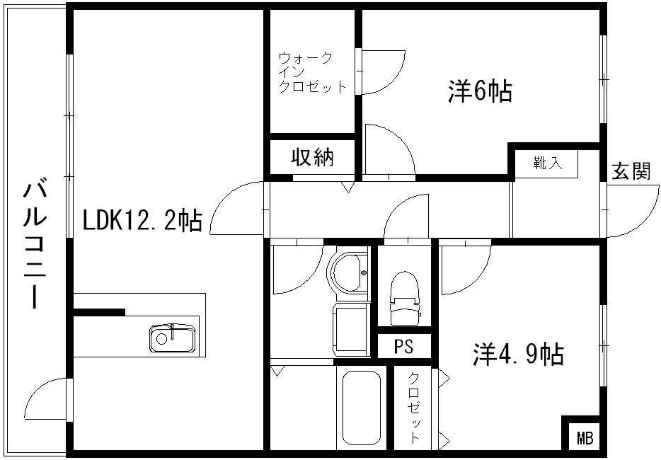 レジデンスフローラの間取り