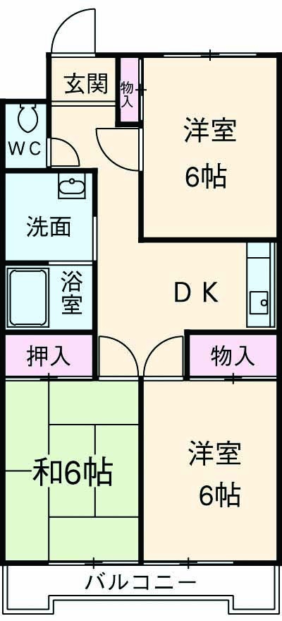 フラット座間の間取り