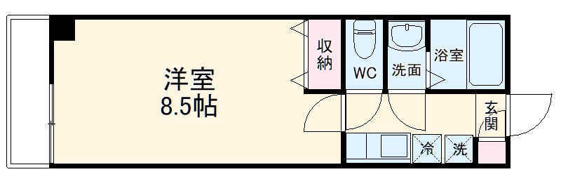 フラッティ葛野七条の間取り