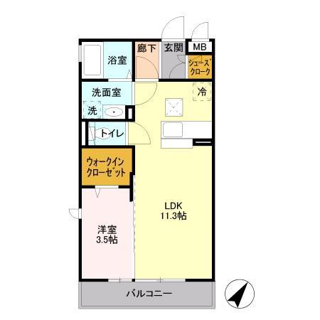 パークドプランタン Bの間取り