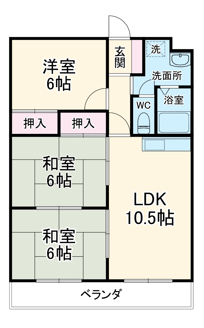 マンション歩の間取り
