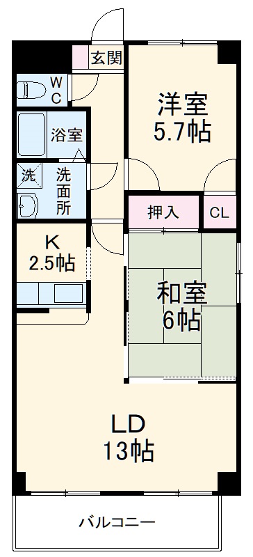 フローラ浦和の間取り