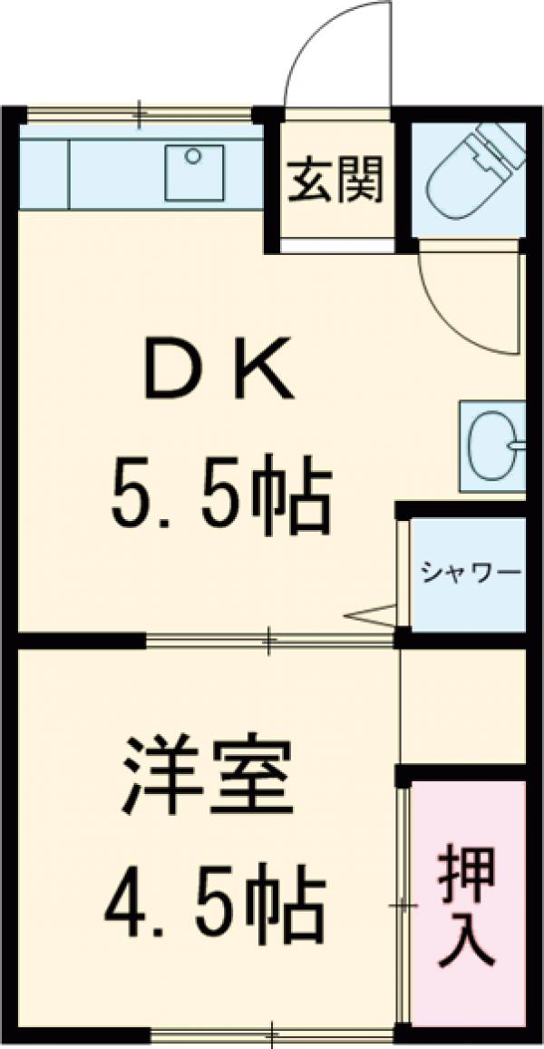 寿荘・3号室の間取り