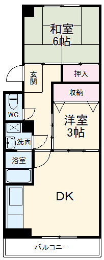 東橋本マンションの間取り