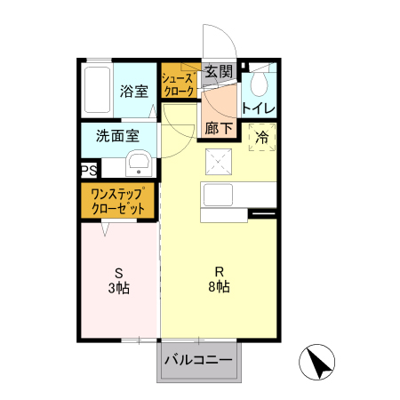トリニティ Bの間取り