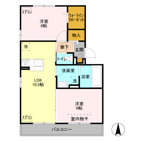 エスポワール明神の間取り