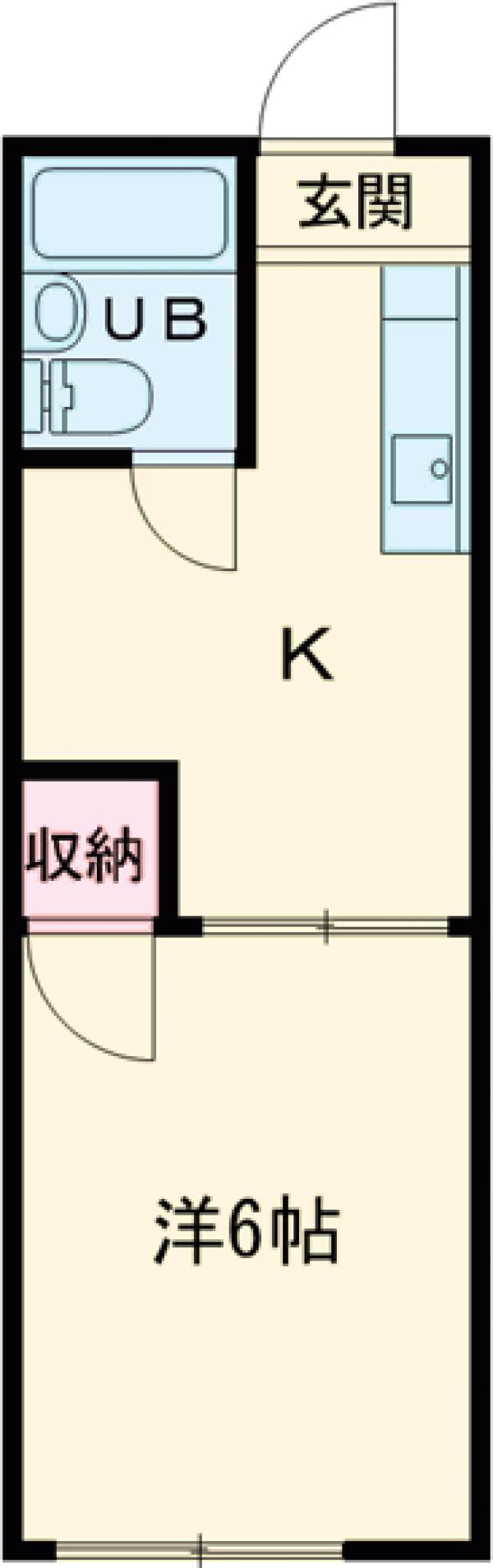 サンシャインコーポ1号棟の間取り