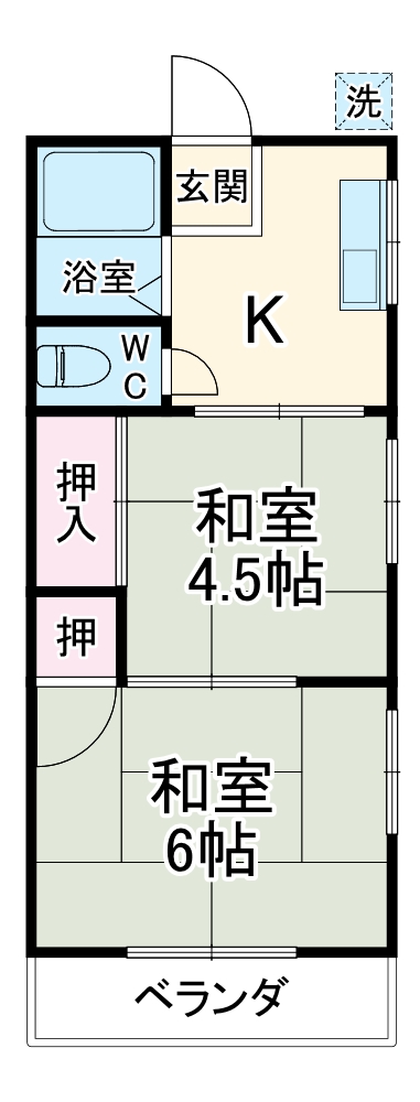 第二菱沼コーポの間取り
