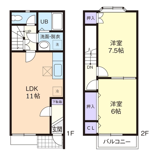 DUPLEX BLOOM Aの間取り
